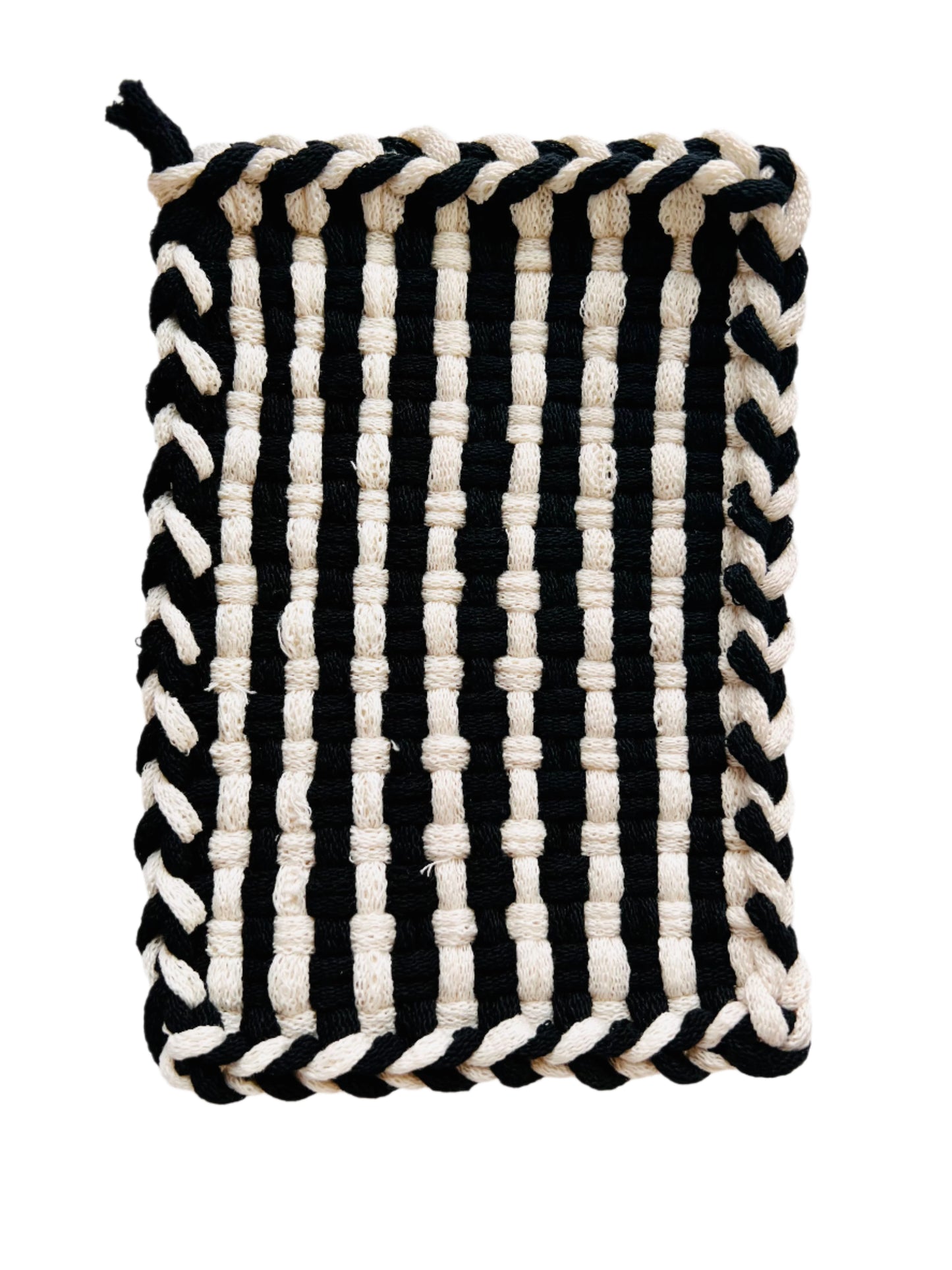 Stripe Black & Winter Rectangle