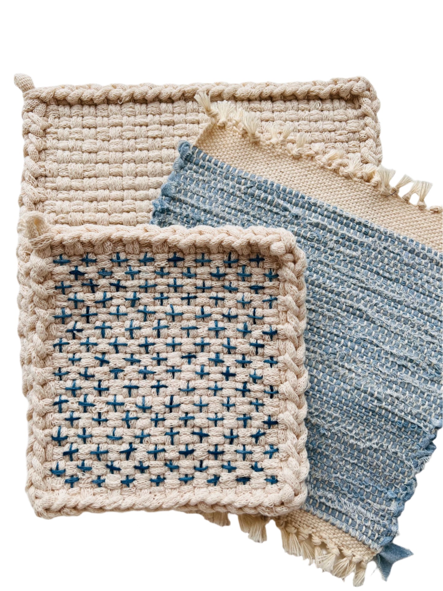 Rag Trivet Chambray