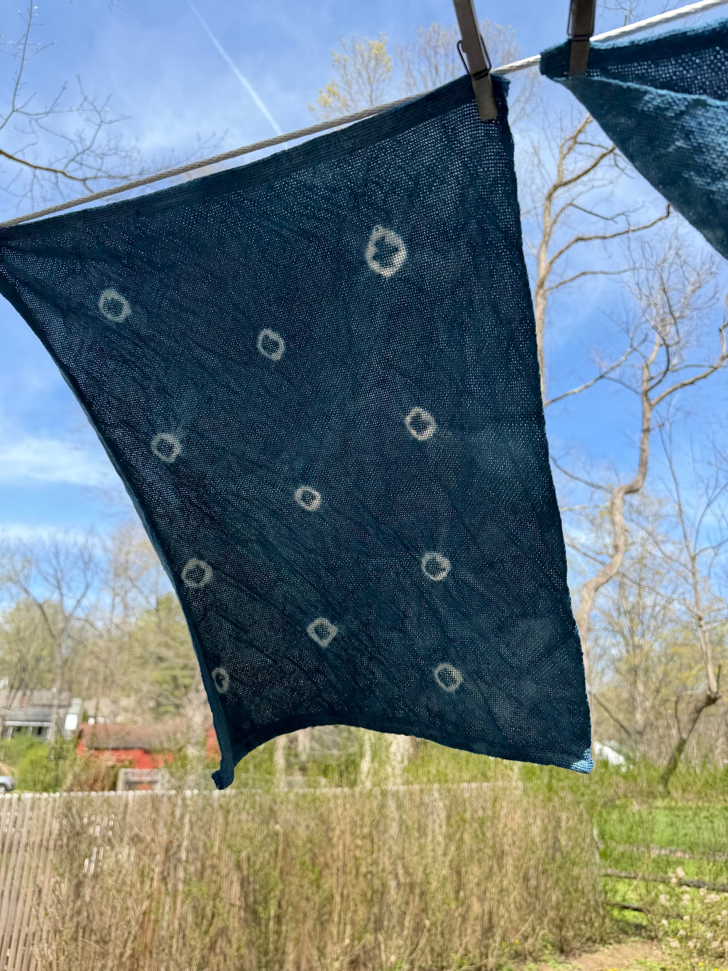 Indigo Shibori Towel