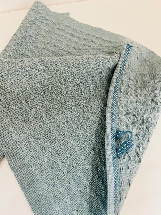 Woven Towel Mineral Blue