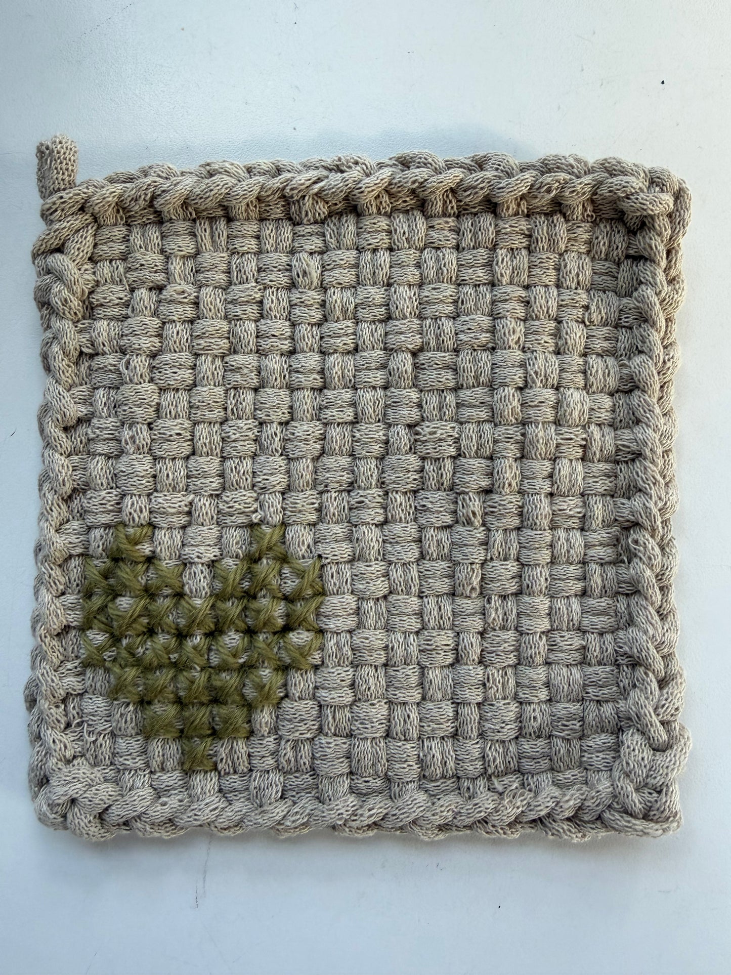 Stitched Heart Trivet