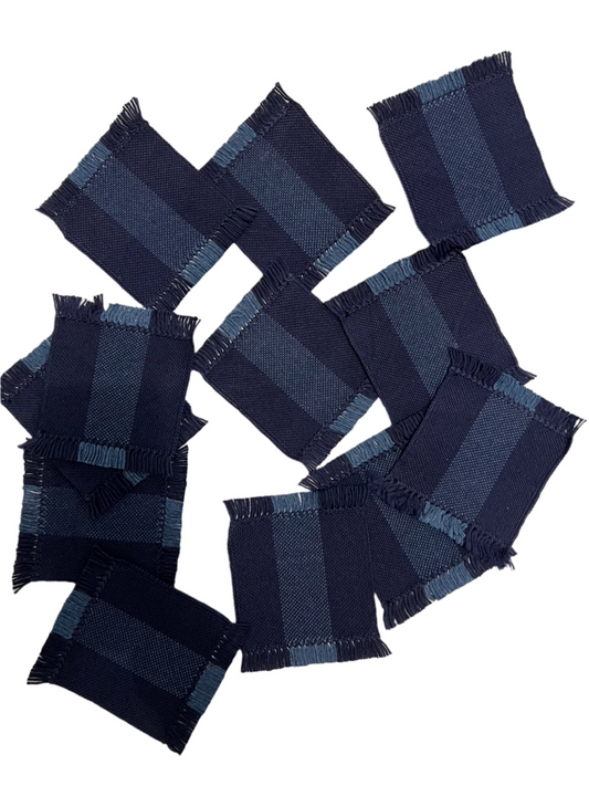 Coaster Dark Navy Indigo Stripe