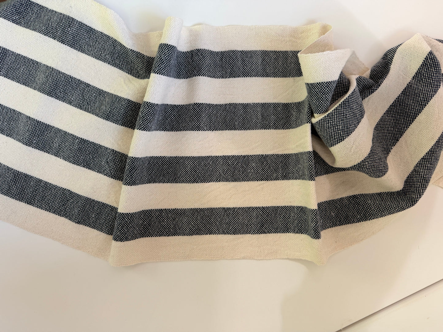 Long Towel Stripe Navy