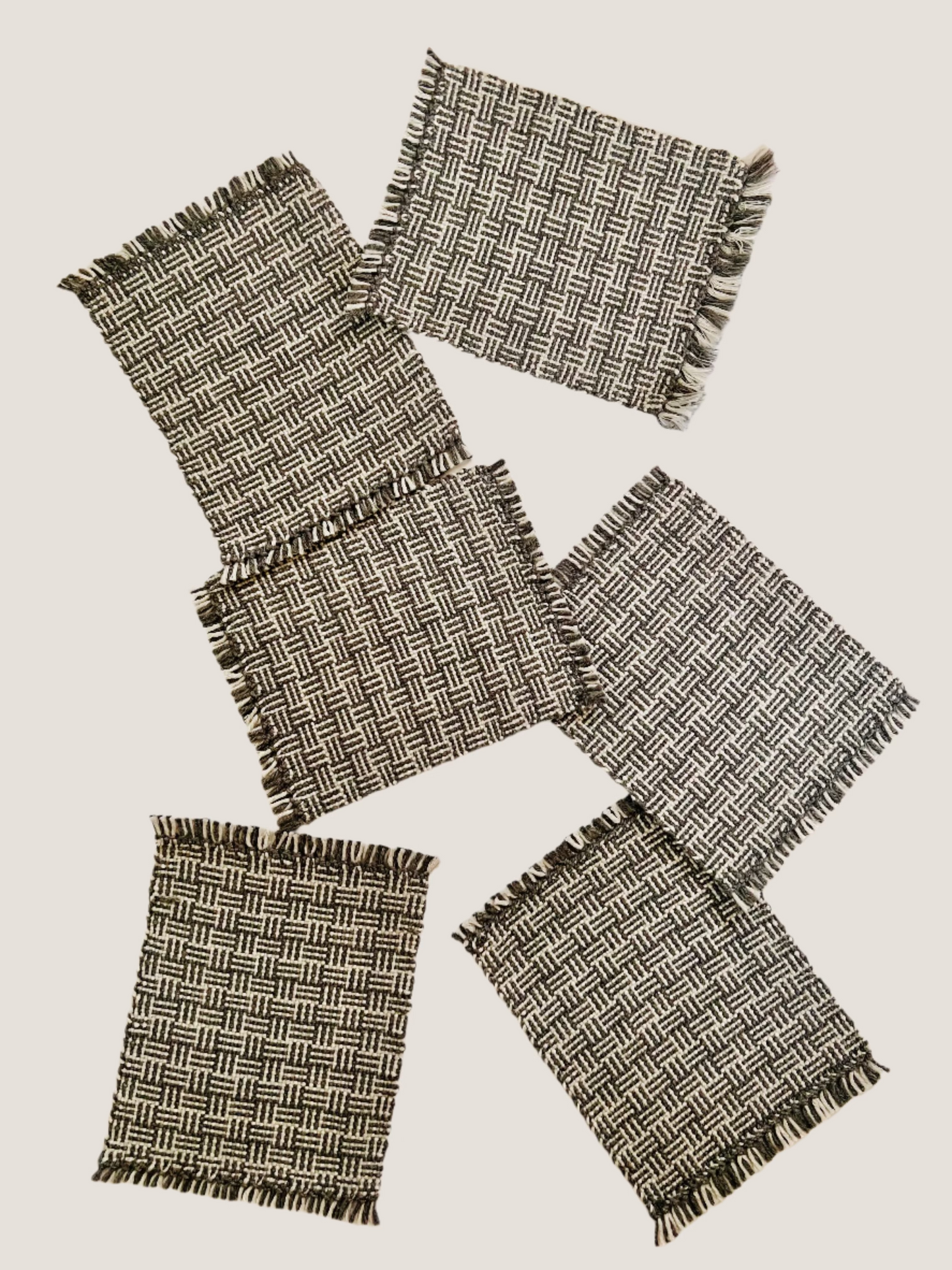 Coasters Petite Log Cabin Charcoal~SIlver