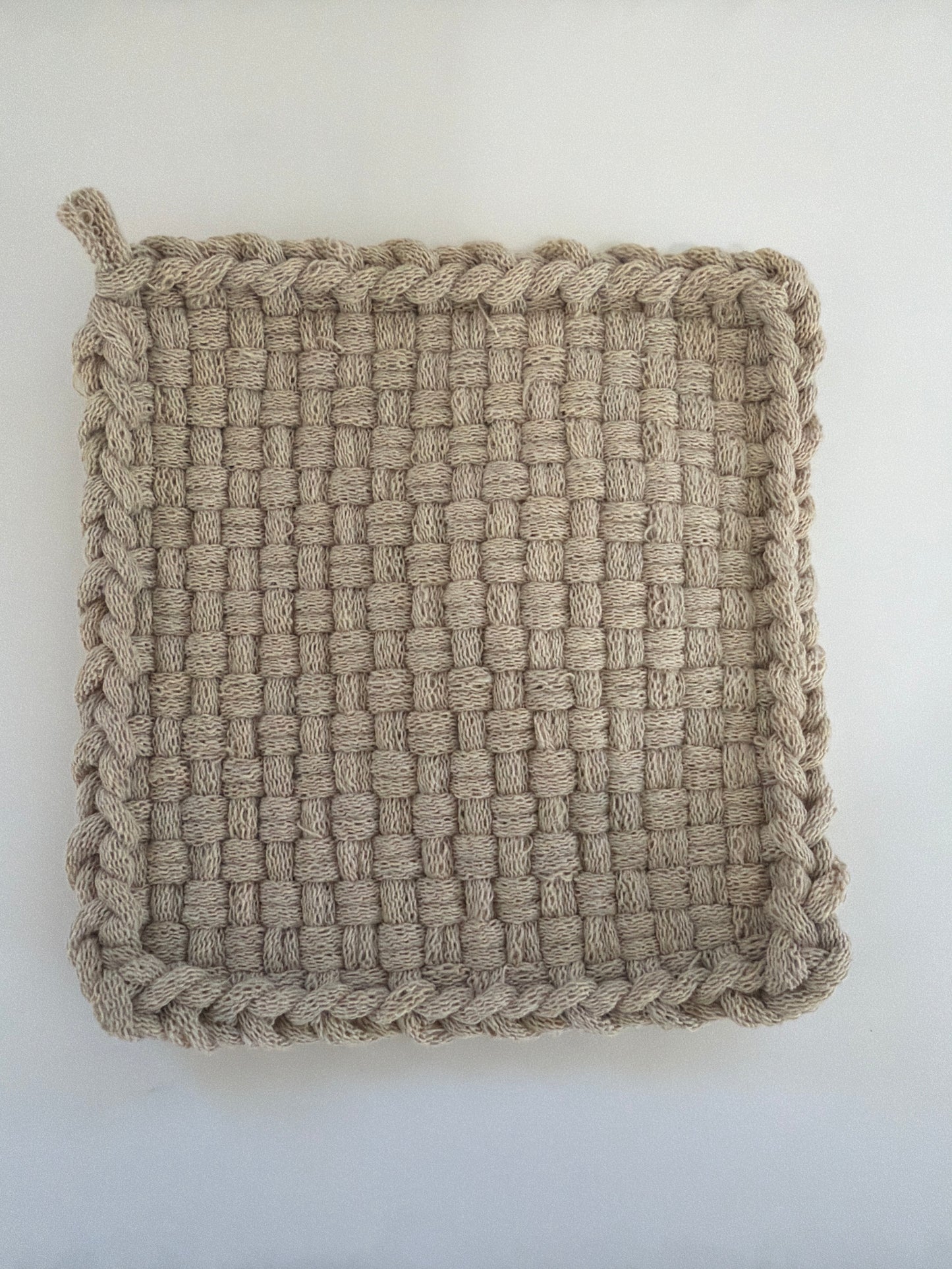Solid Flax Potholder
