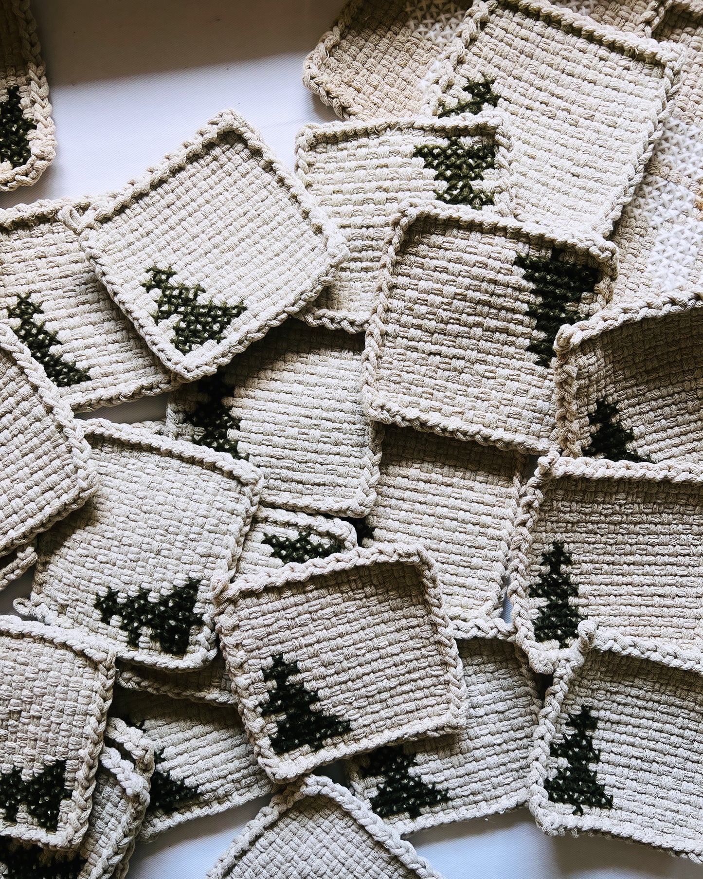 Tree Stitched Potholder