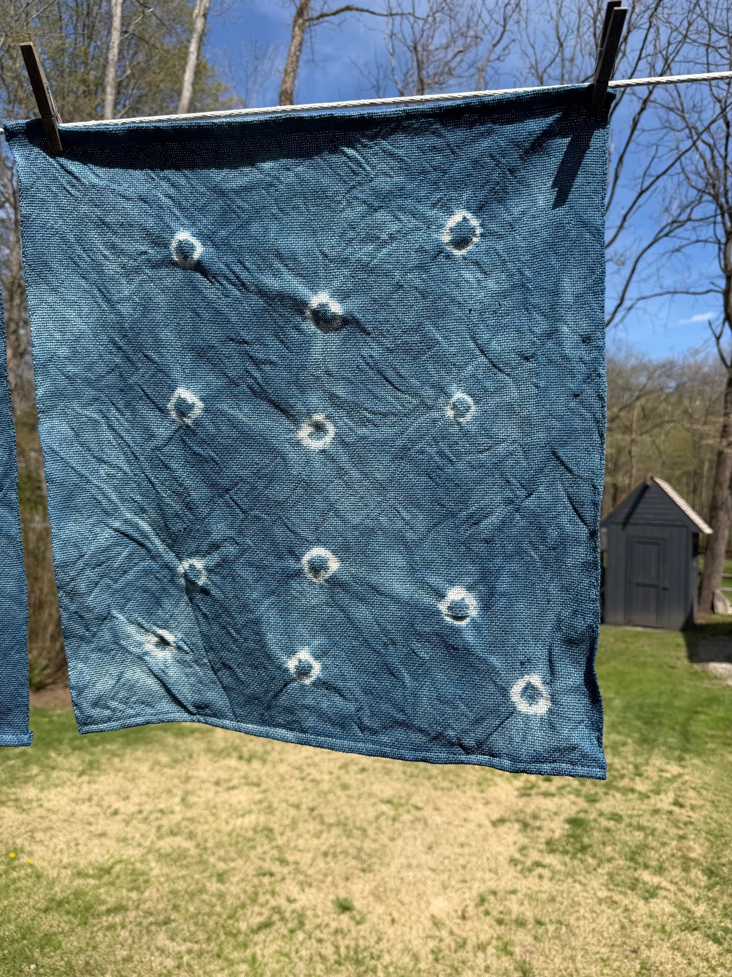 Indigo Shibori Towel