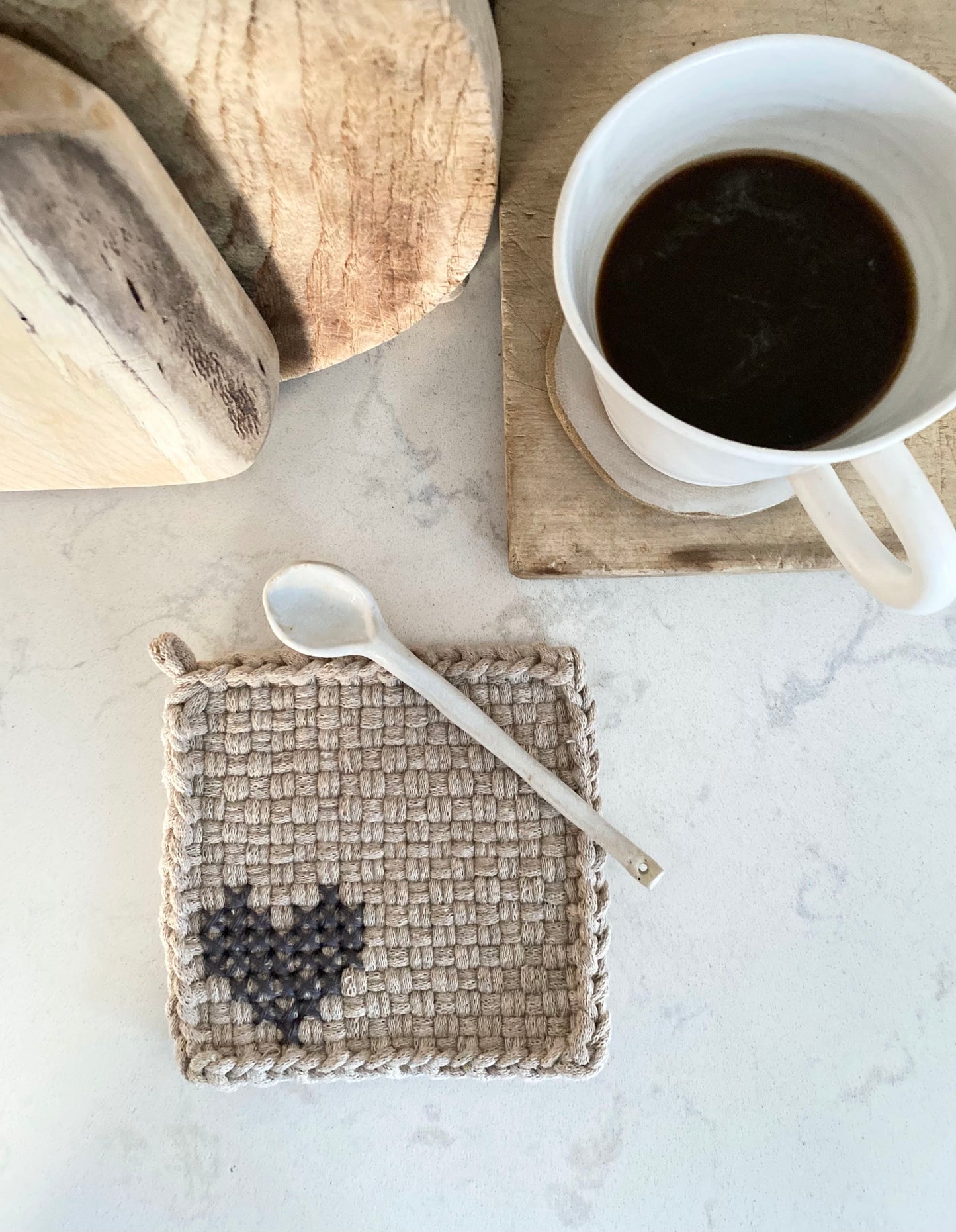 Stitched Heart Potholder