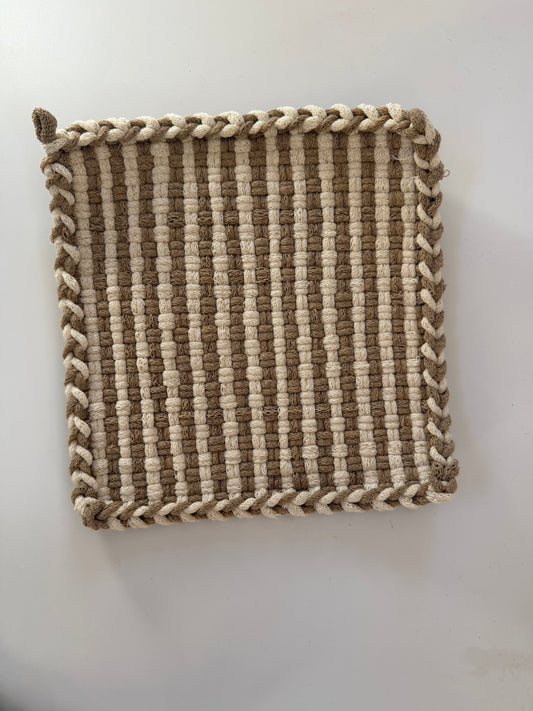Stripe Wheat and Winter Trivet