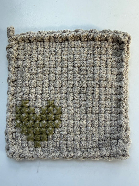 Stitched Heart Potholder