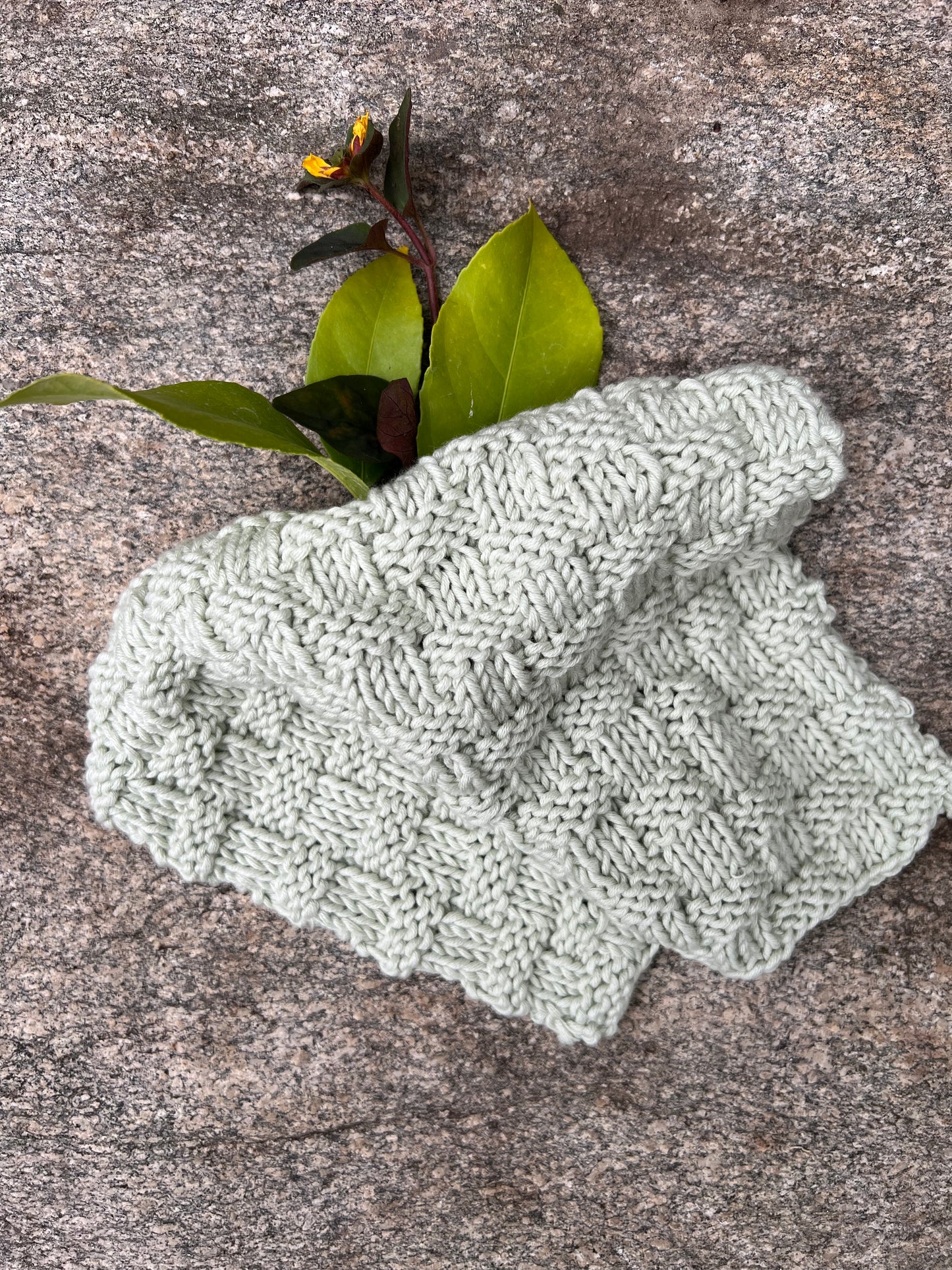 Basket Weave Dishcloth Mint