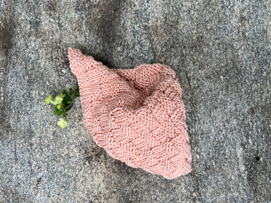 Basket Weave Dishcloth Peach