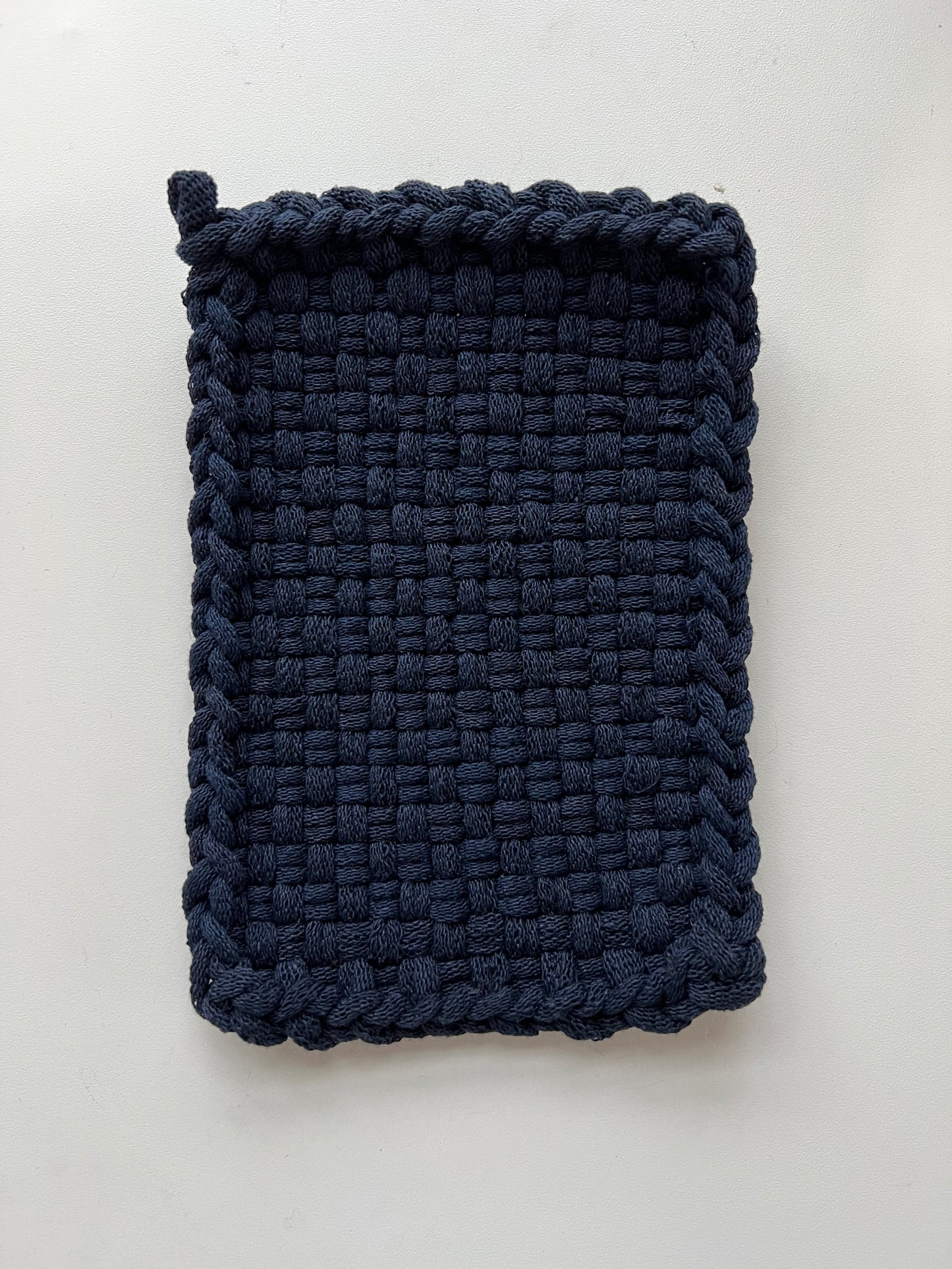 Solid Dark Navy Rectangle Trivet