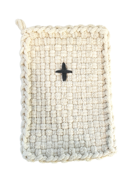 Small Cross Winter Charcoal Rectangle